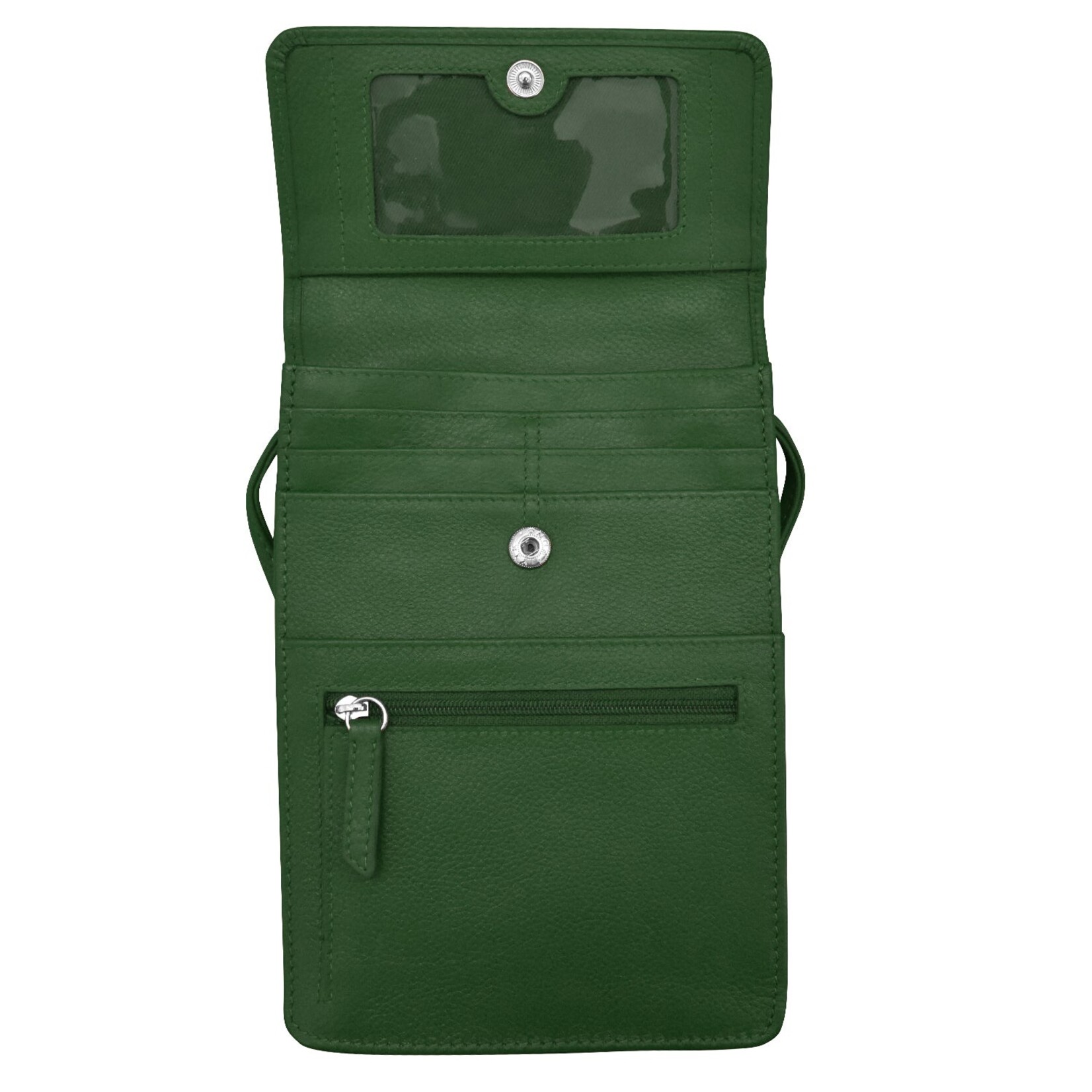 Leather Handbags and Accessories 6824 Hunter Green - Organizer On String