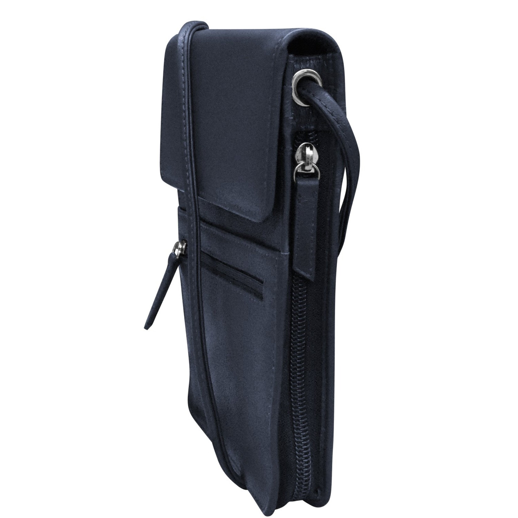 Leather Handbags and Accessories 6824 Navy - Organizer On String