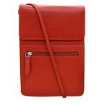 Leather Handbags and Accessories 6824 Red - Organizer On String