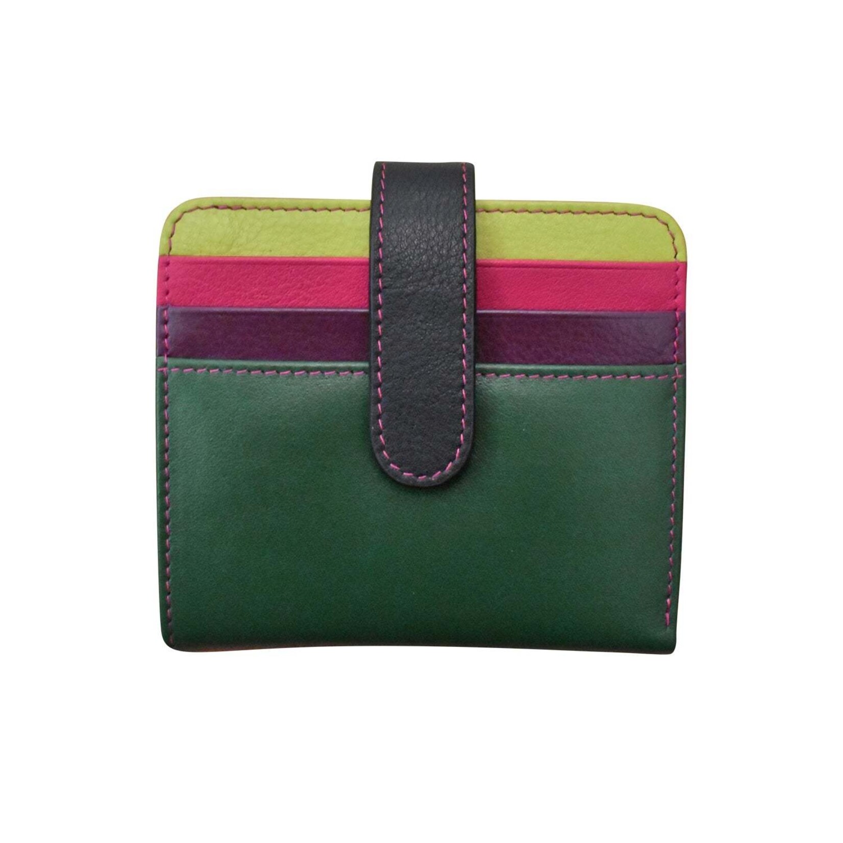 Leather Handbags and Accessories 7301 Forest Multi - RFID Small Wallet