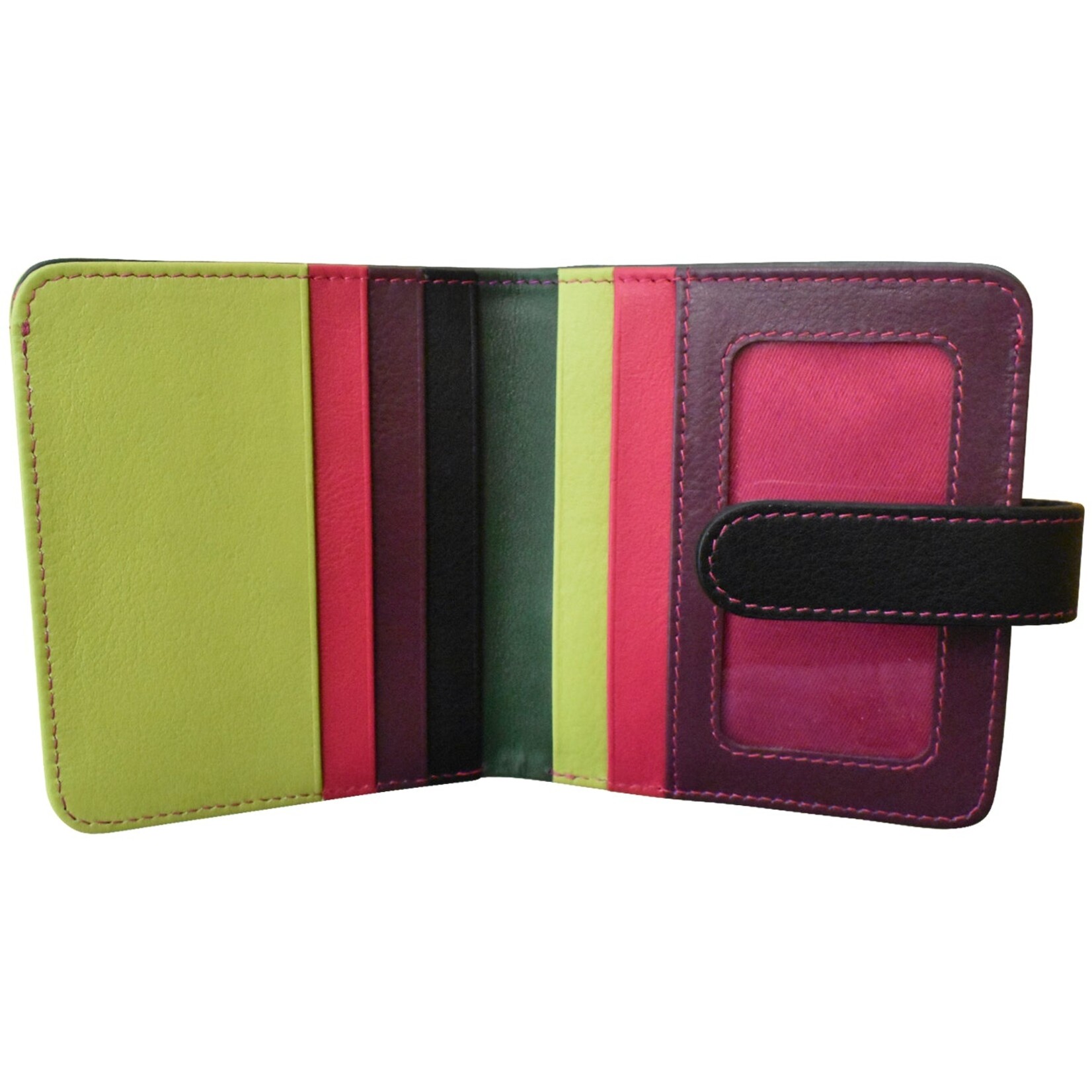 Leather Handbags and Accessories 7301 Forest Multi - RFID Small Wallet