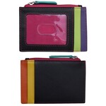 Leather Handbags and Accessories 7416 Black Brights - RFID Card Holder