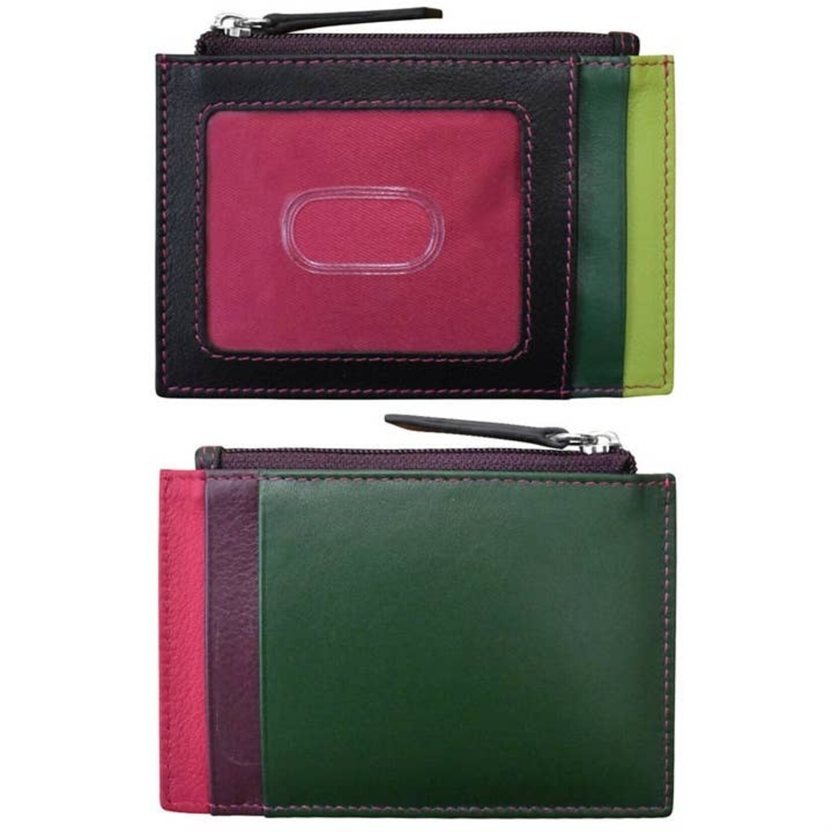 Leather Handbags and Accessories 7416 Forest Multi - RFID Card Holder
