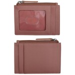 Leather Handbags and Accessories 7416 Mauve - RFID Card Holder