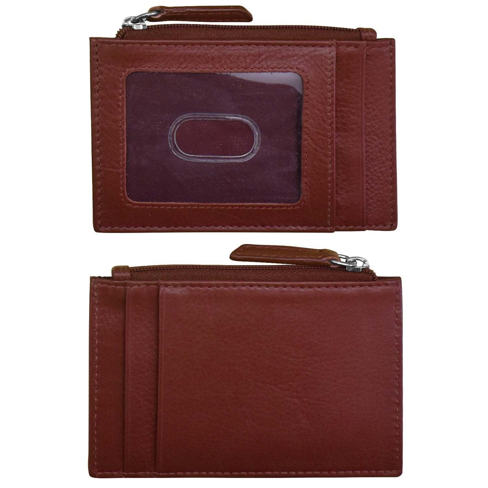 Leather Handbags and Accessories 7416 Merlot - RFID Card Holder