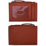Leather Handbags and Accessories 7416 Red - RFID Card Holder