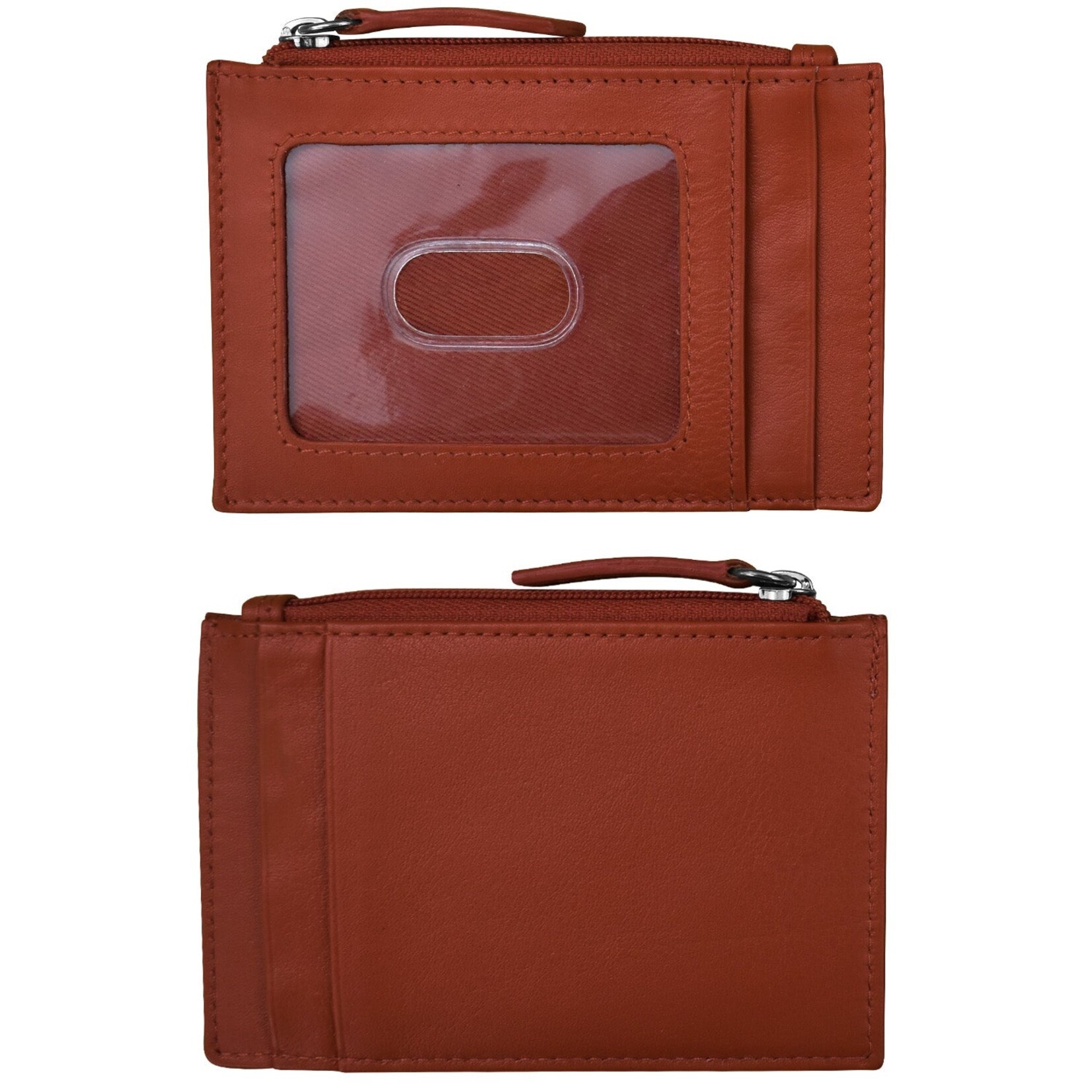Leather Handbags and Accessories 7416 Red - RFID Card Holder