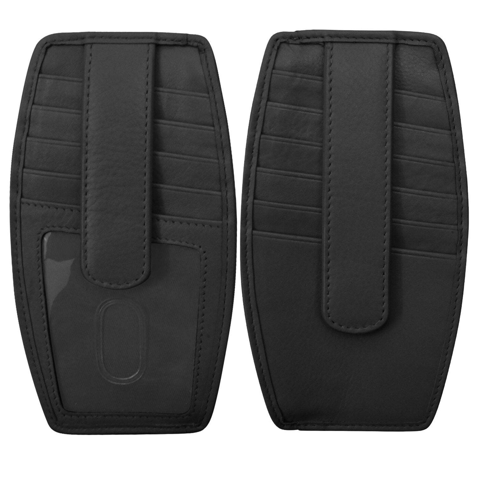 Leather Handbags and Accessories 7804 Black - Leather Card Holder