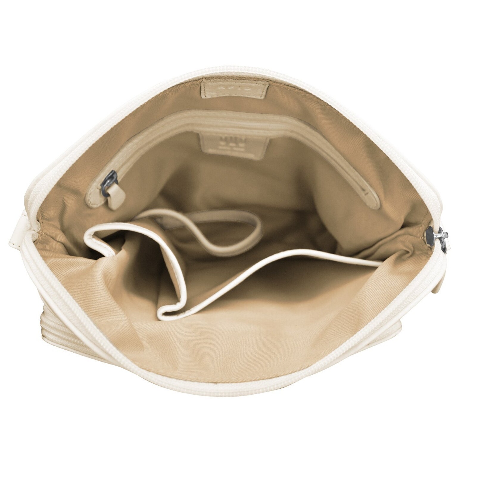 Leather Handbags and Accessories 6333 Bone - Organizer Bag