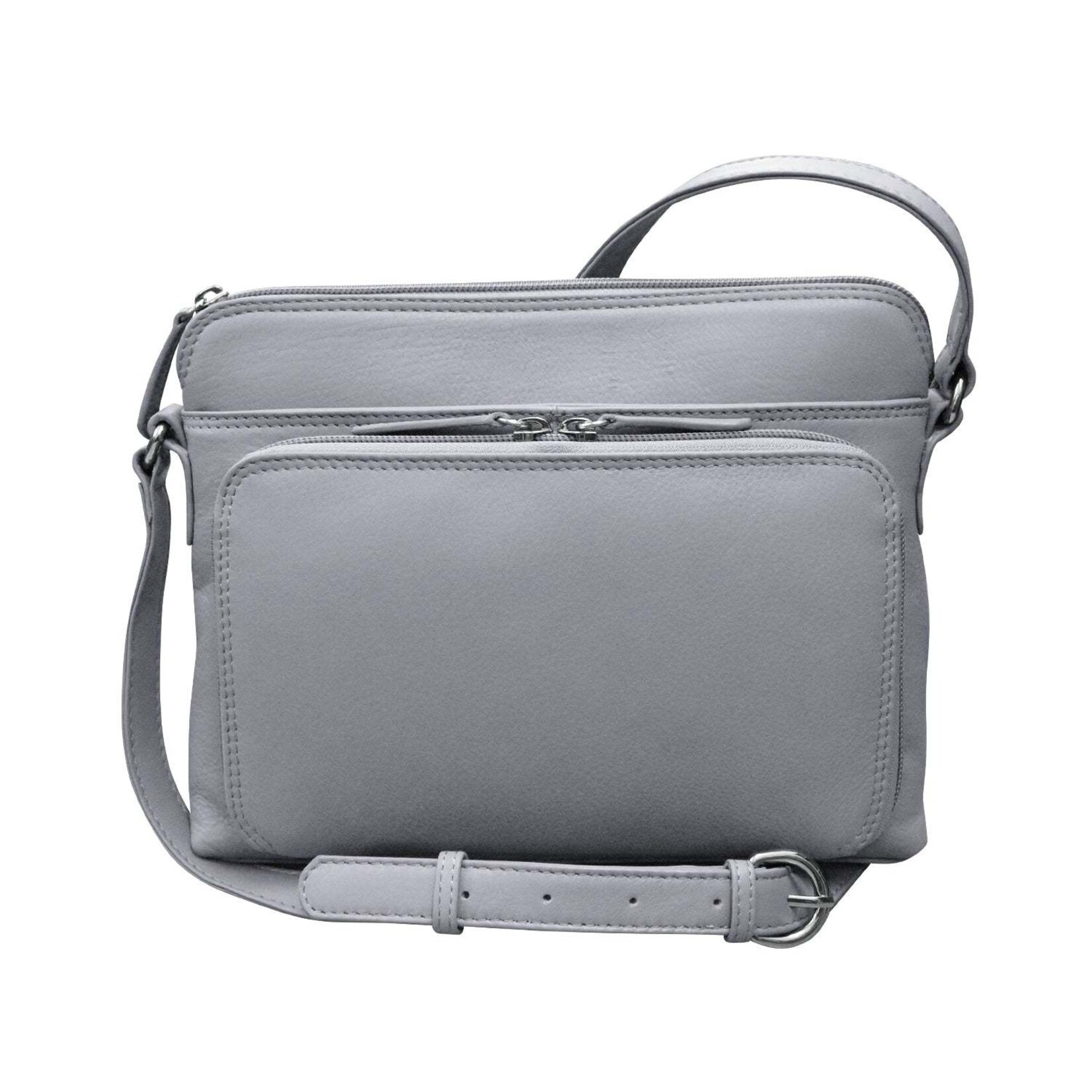 Leather Handbags and Accessories 6333 Cool Grey - Organizer Bag