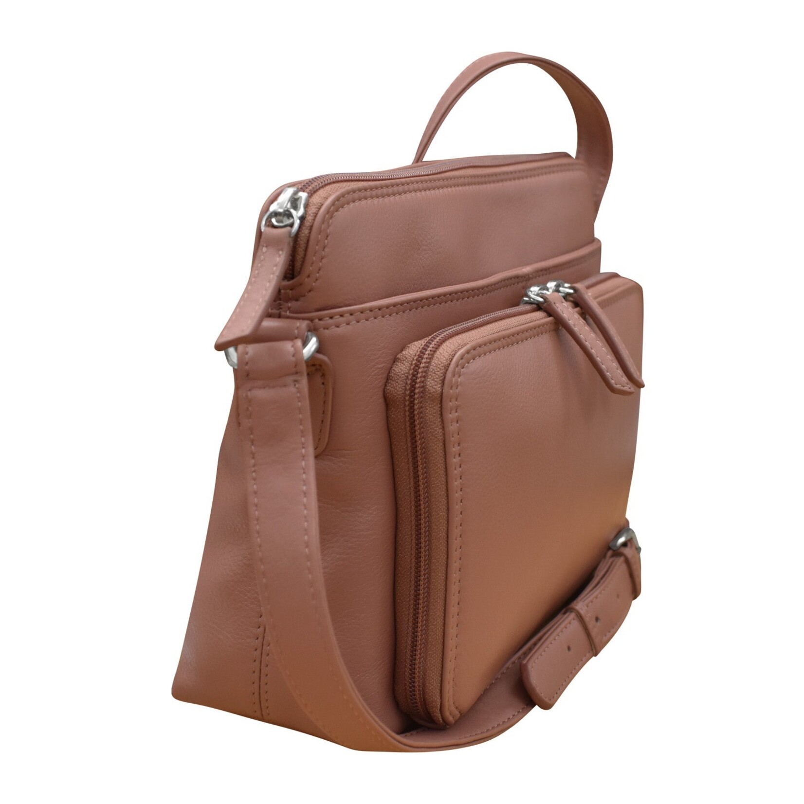 Leather Handbags and Accessories 6333 Mauve - Organizer Bag