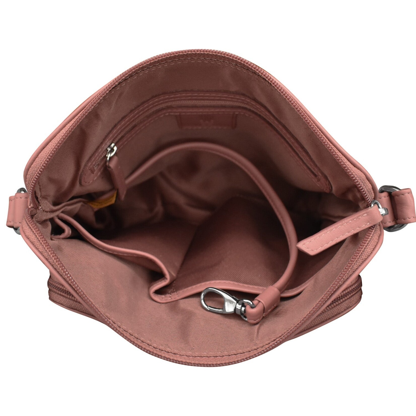 Leather Handbags and Accessories 6333 Mauve - Organizer Bag