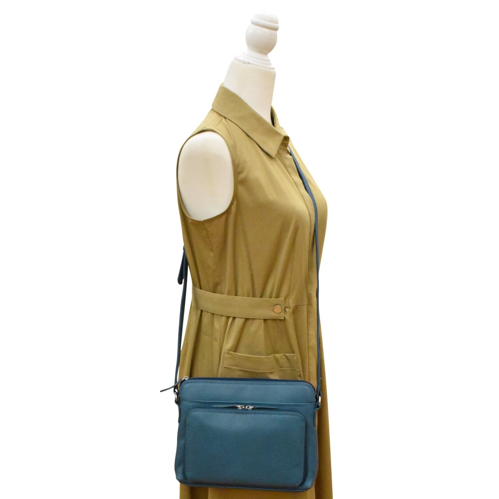 Leather Handbags and Accessories 6333 Rustic Brown - Organizer Bag