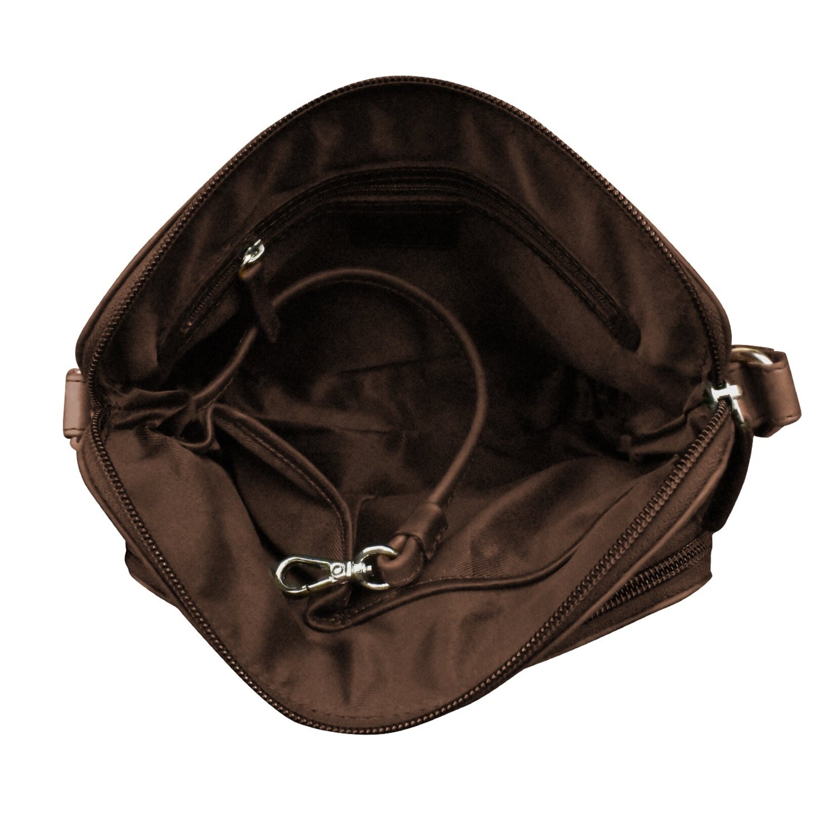 Leather Handbags and Accessories 6333 Rustic Brown - Organizer Bag