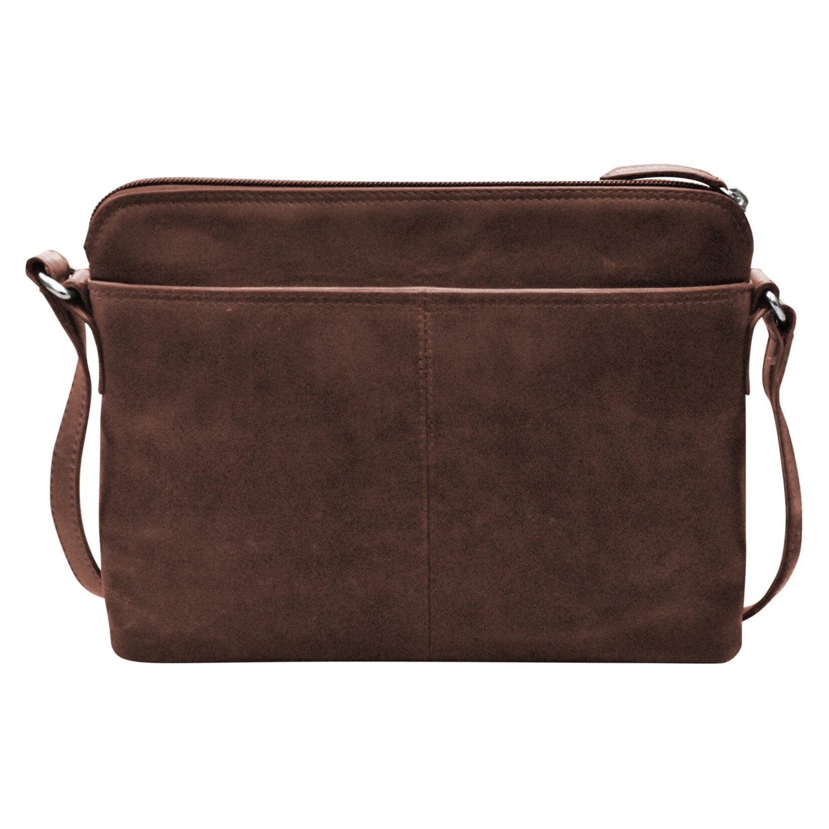 Leather Handbags and Accessories 6333 Rustic Brown - Organizer Bag