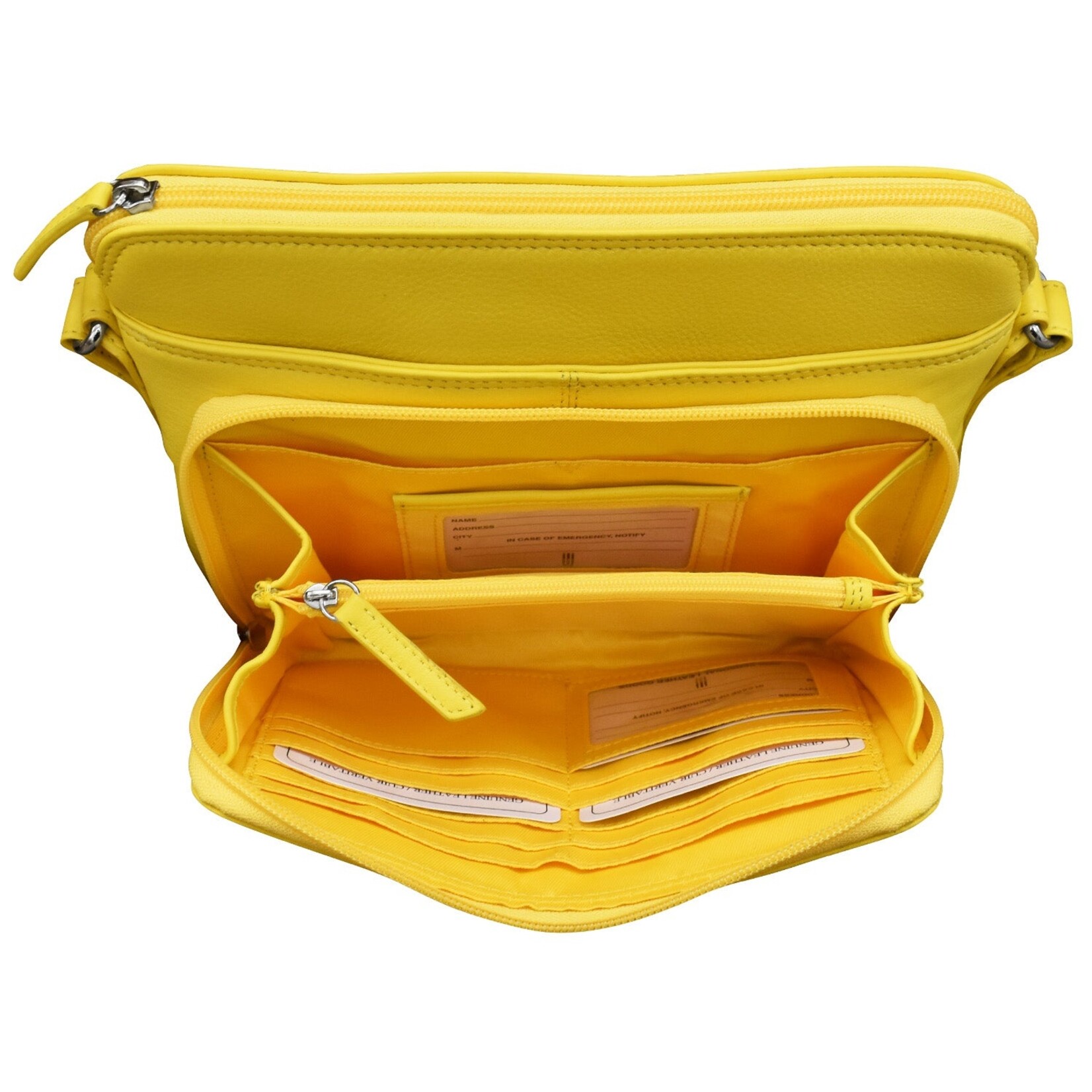 Leather Handbags and Accessories 6333 Sunshine - Organizer Bag