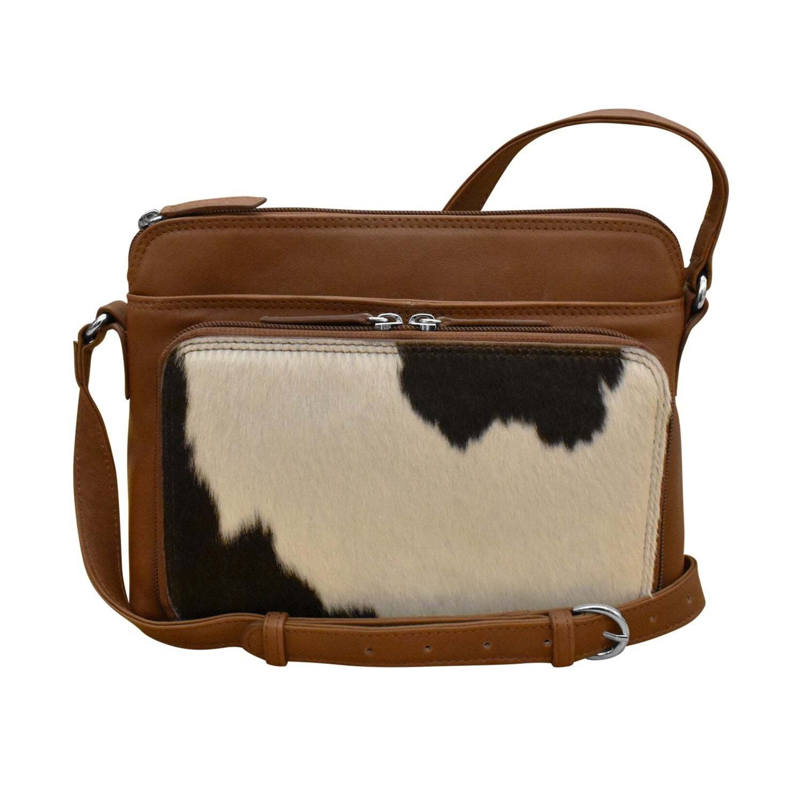 Leather Handbags and Accessories 6333H Toffee/Haircalf - Organizer Bag