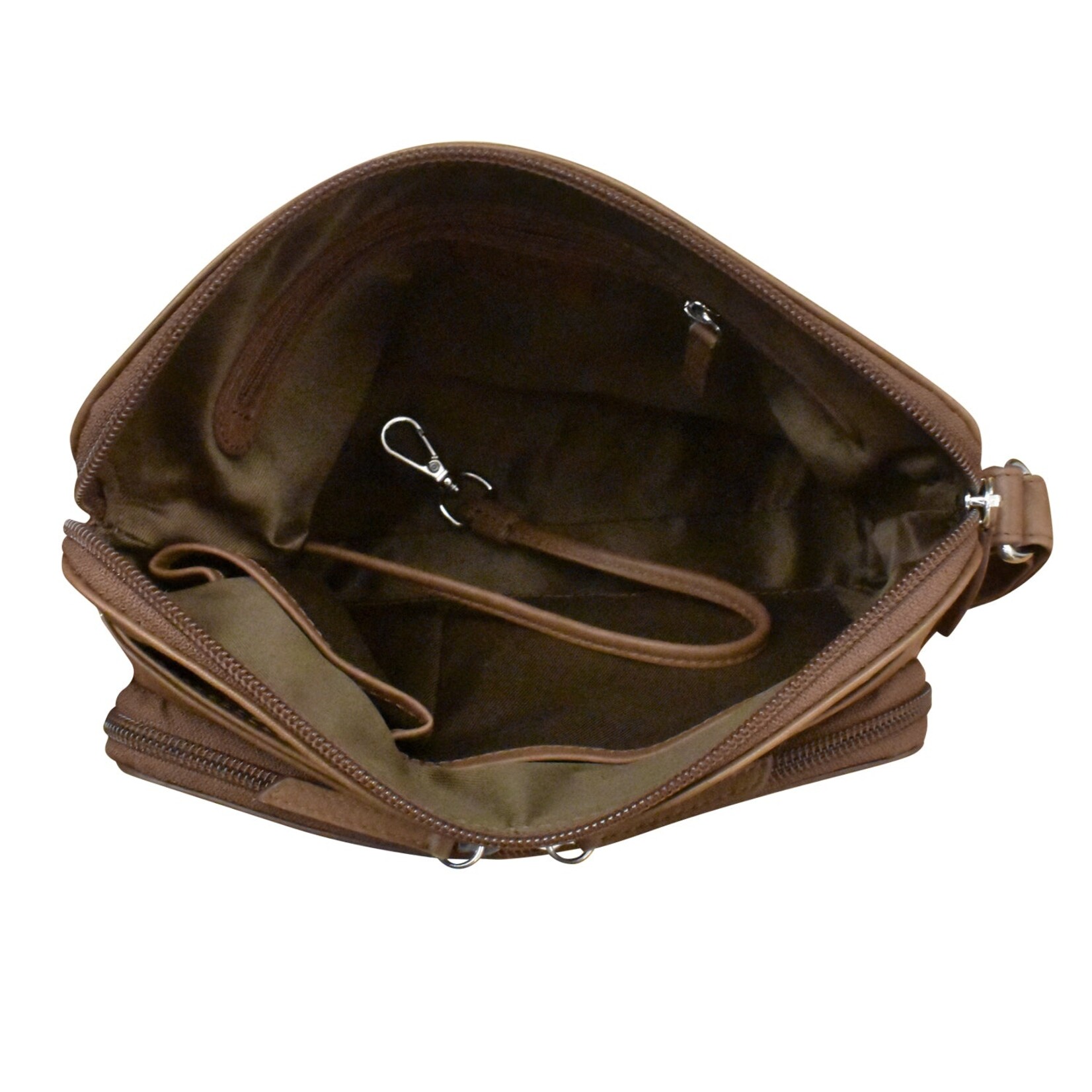 Leather Handbags and Accessories 6333H Toffee/Haircalf - Organizer Bag