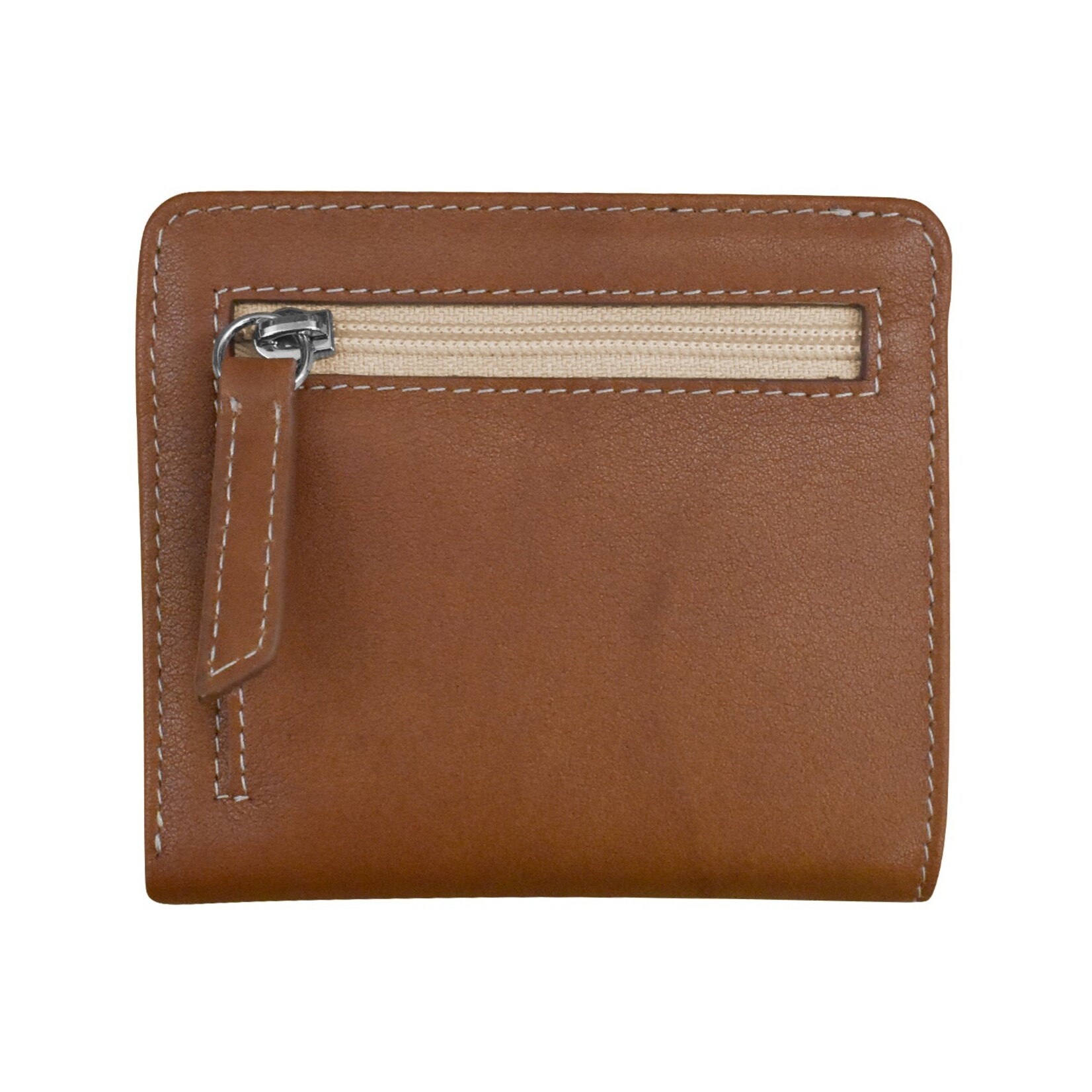 Leather Handbags and Accessories 7831 Antique Saddle / Stone - RFID Mini Wallet Two Toned