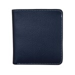 Leather Handbags and Accessories 7831 Classic Navy / Chambray - RFID Mini Wallet Two Toned