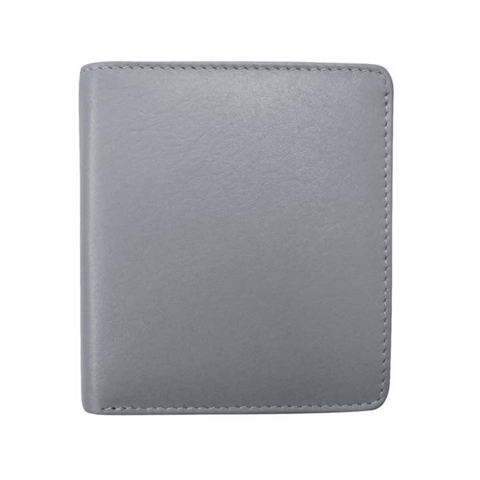 Leather Handbags and Accessories 7831 Cool Grey / Black - RFID Mini Wallet Two Toned