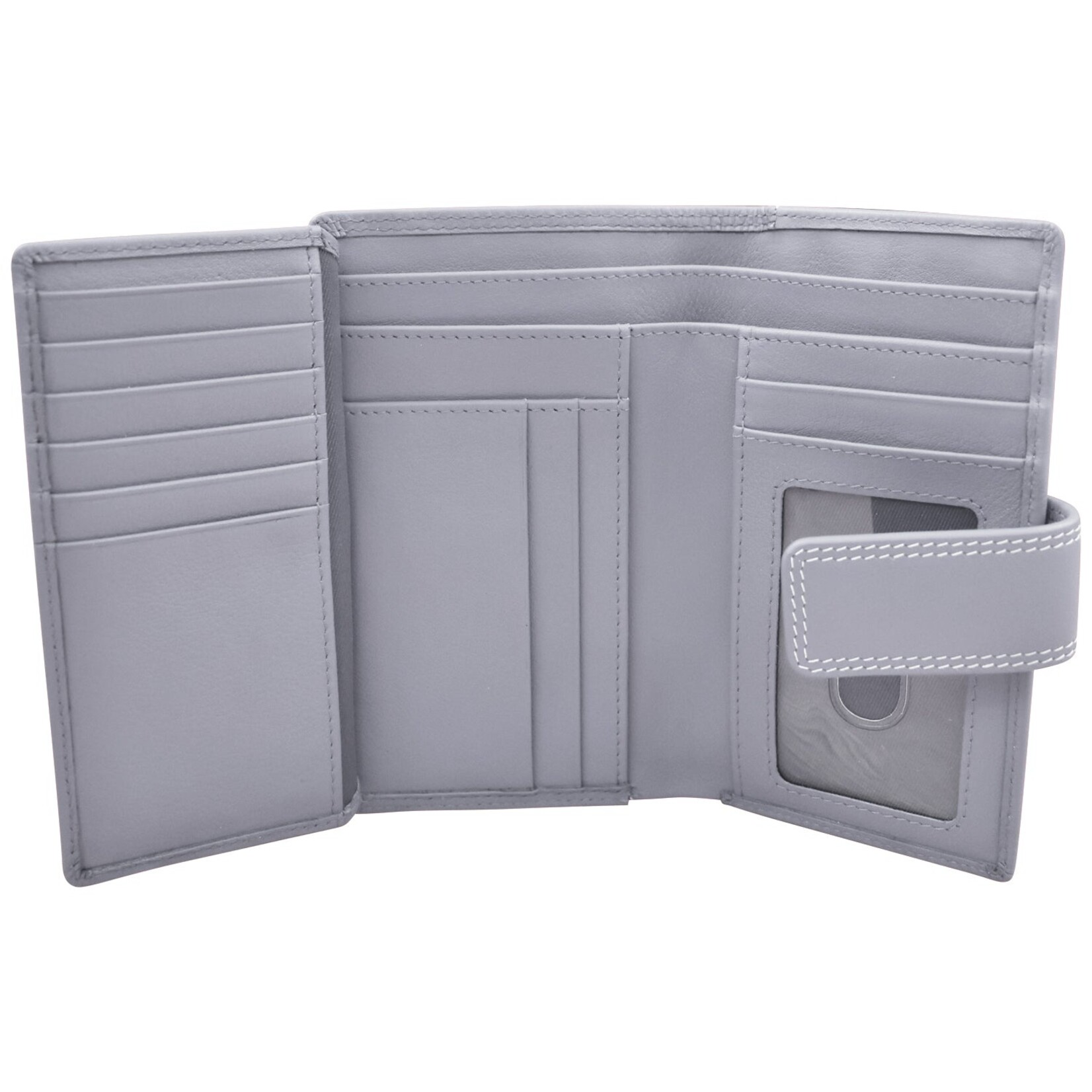 Leather Handbags and Accessories 7826 Cool Grey - Midi Wallet