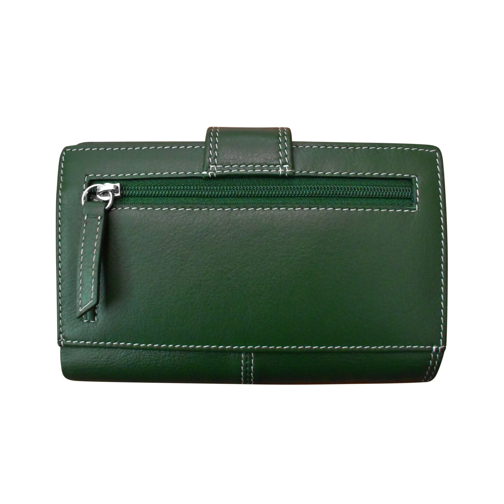 Leather Handbags and Accessories 7826 Hunter Green - Midi Wallet