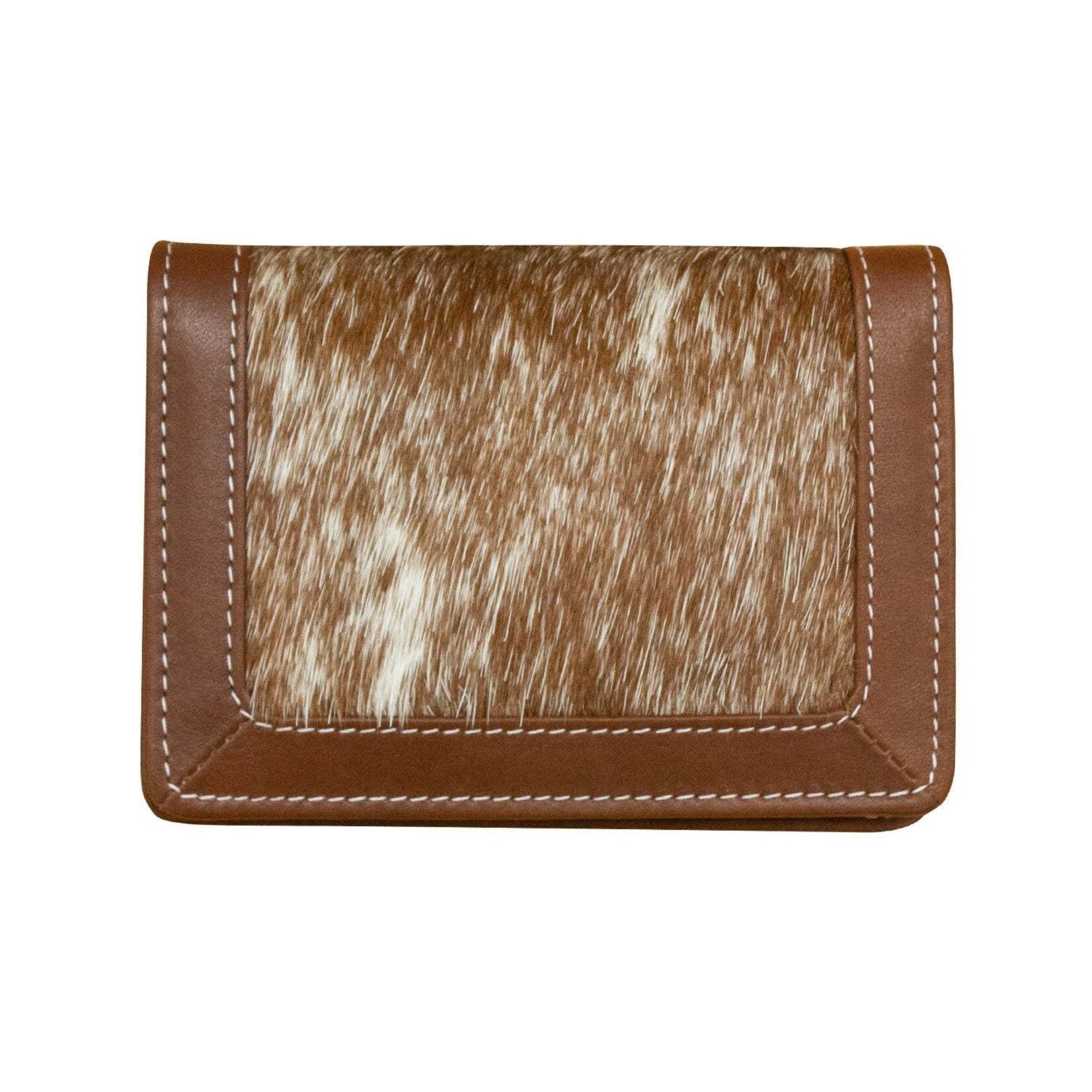 Leather Handbags and Accessories 7325 Toffee - Flap Card Case