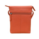 6647 Coral - Leather Mini Sac w/Natural Cut Flap - The Handbag Store