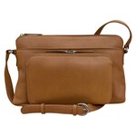 Leather Handbags and Accessories 6334 Antique Saddle - East/West Crossbody Organizer