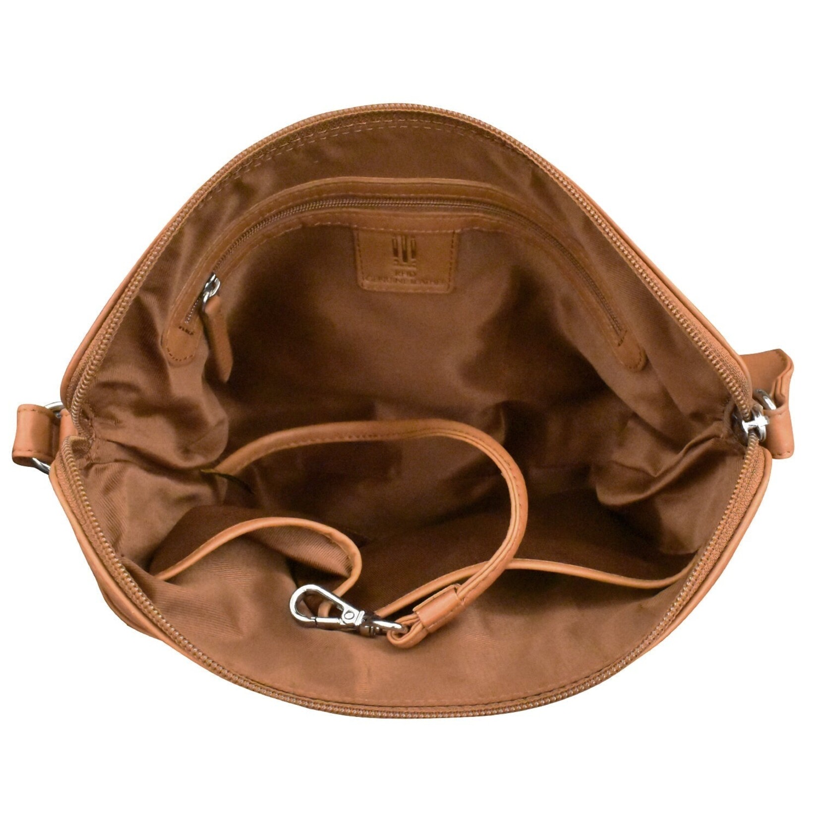 Leather Handbags and Accessories 6334 Antique Saddle - East/West Crossbody Organizer