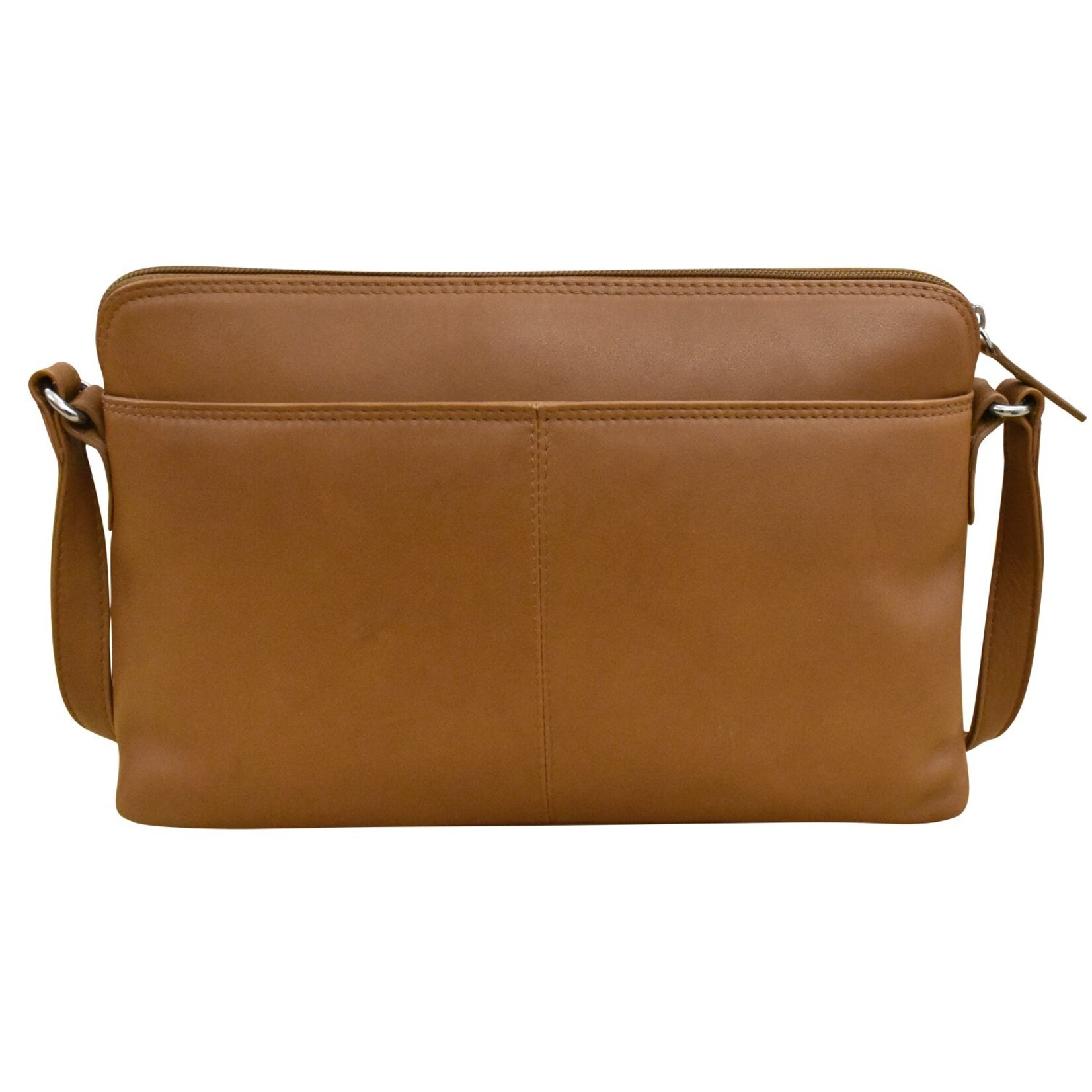 Leather Handbags and Accessories 6334 Antique Saddle - East/West Crossbody Organizer