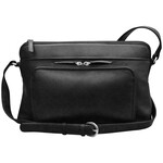 Leather Handbags and Accessories 6334 Black - East/West Crossbody Organizer