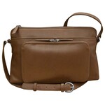 Leather Handbags and Accessories 6334 Toffee - East/West Crossbody Organizer