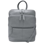 Leather Handbags and Accessories 6505 Cool Grey - Leather Backpack