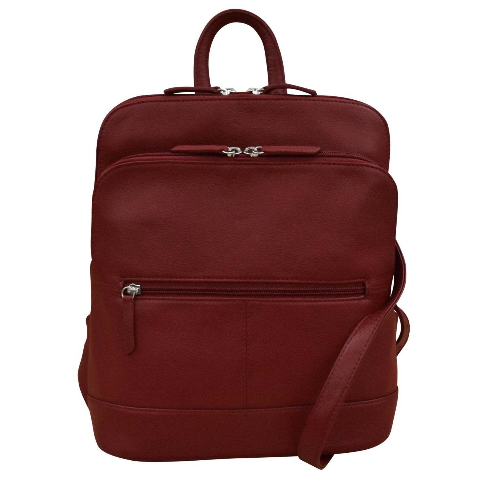 Leather Handbags and Accessories 6505 Merlot - Leather Backpack