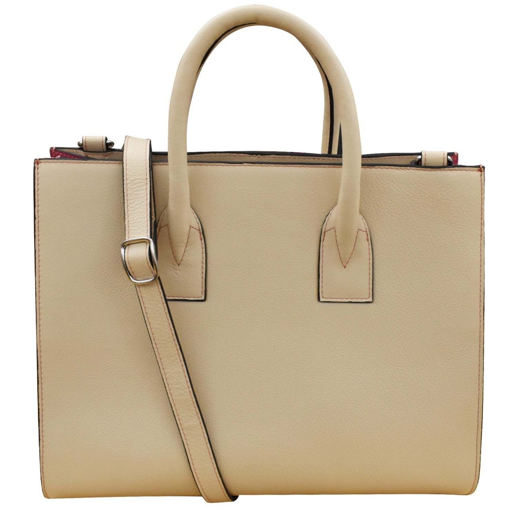 Leather Handbags and Accessories 6191 Stone/Paradise Multi - Accordion Satchel