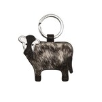 Leather Handbags and Accessories 6611HC Black - Cow Key Fob