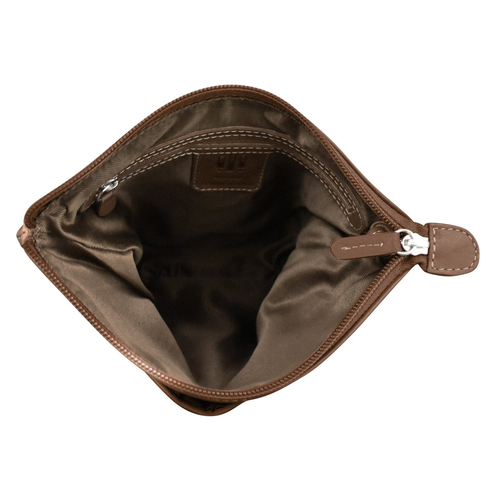 Leather Handbags and Accessories 6680 Toffee Haircalf - Leather Midi Sac