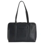 Leather Handbags and Accessories 6907 Black - Leather Laptop Bag
