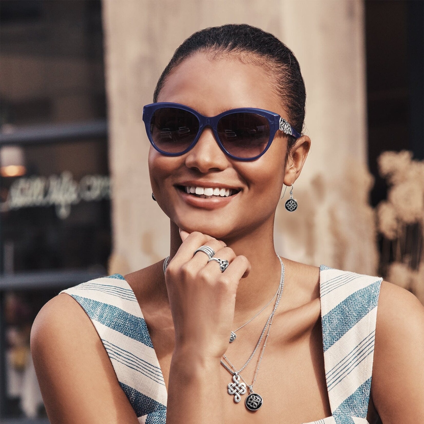 Brighton A13043 Interlok Braid Sunglasses