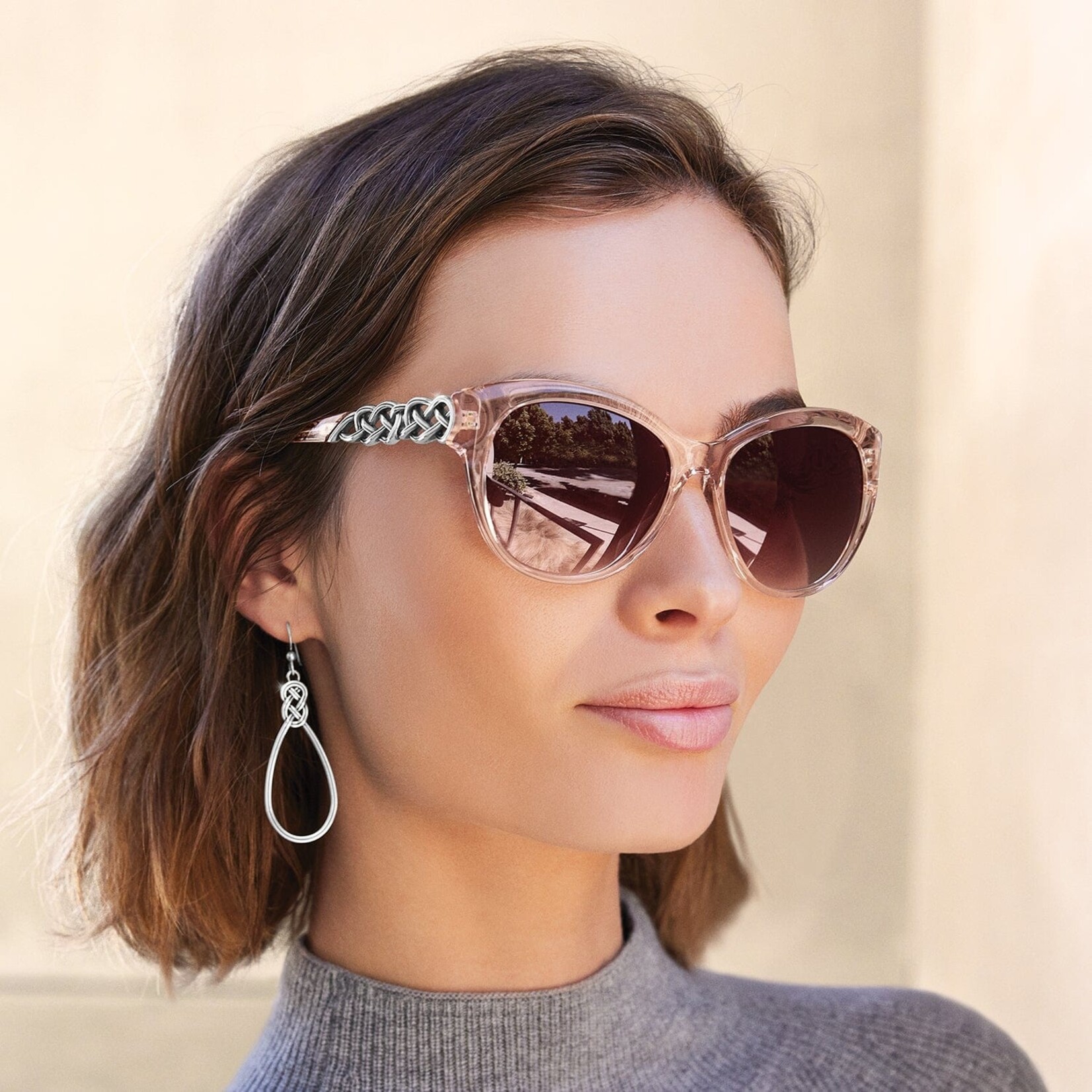Brighton A13273 Interlok Braid Rosewater Sunglasses