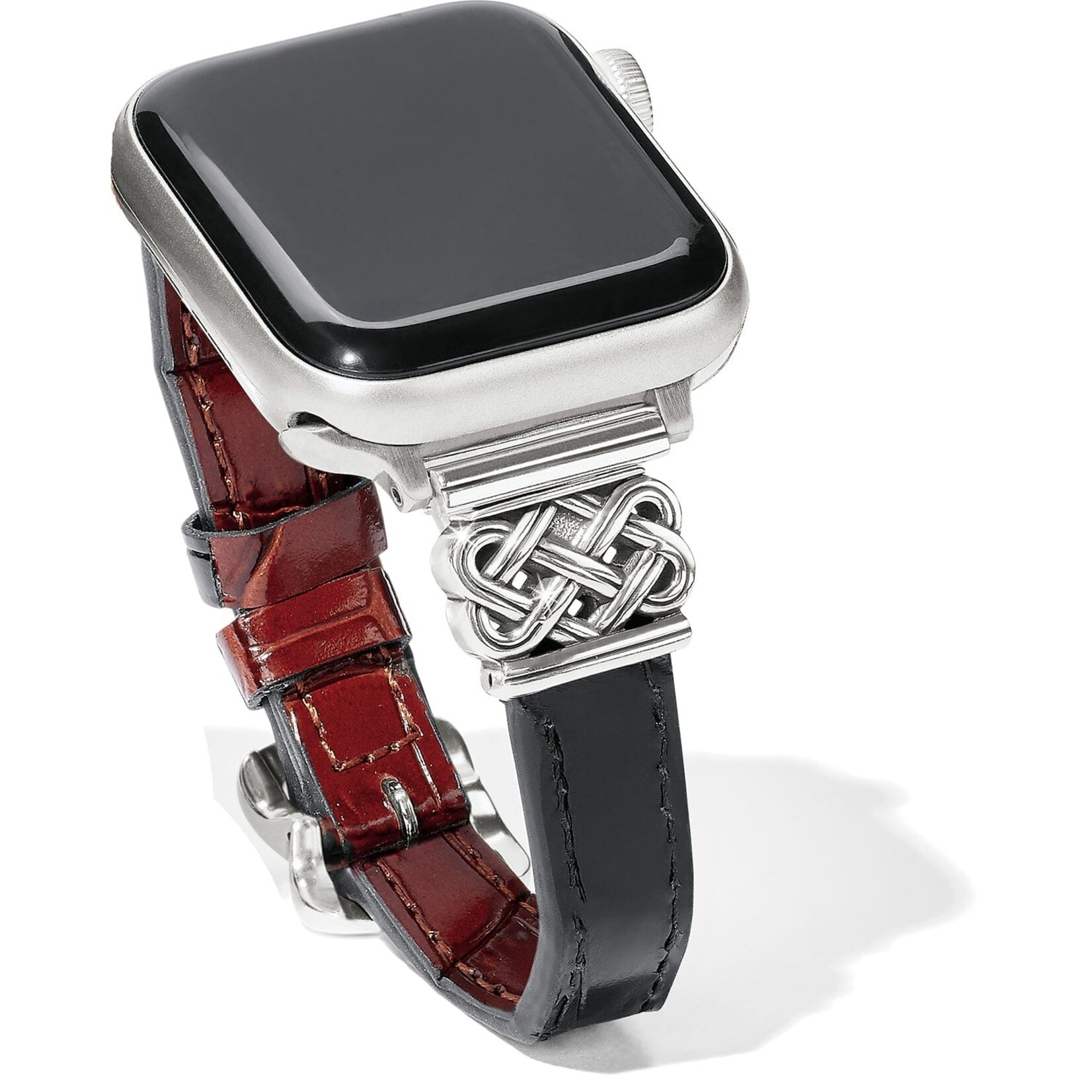 Brighton W20413 Interlok Reversible Watch Band - Black/Brown