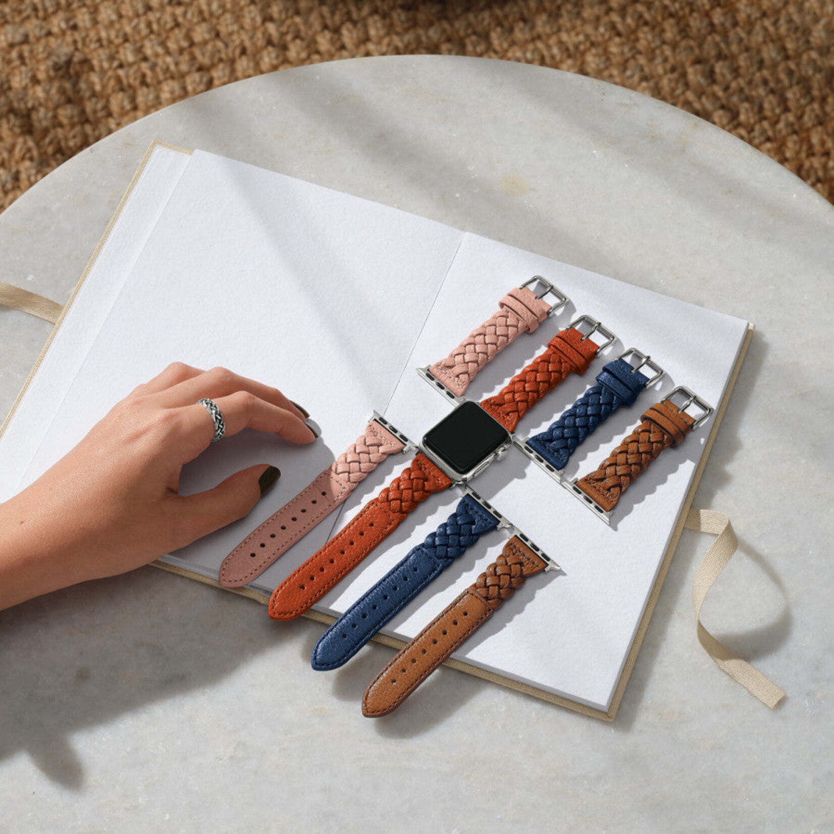 Brighton W2042B Sutton Braided Leather Watch Band