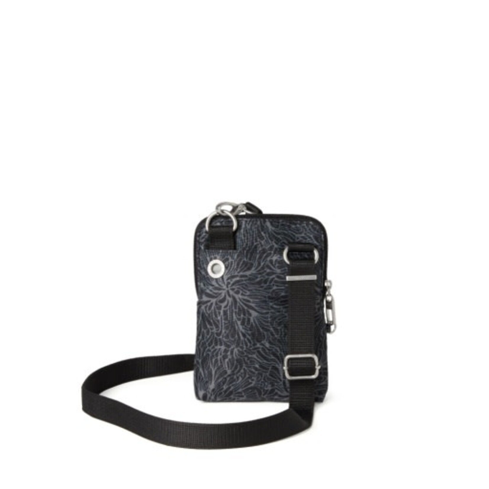 Baggallini Anti-theft Activity Crossbody Bag - Midnight Blossom Print