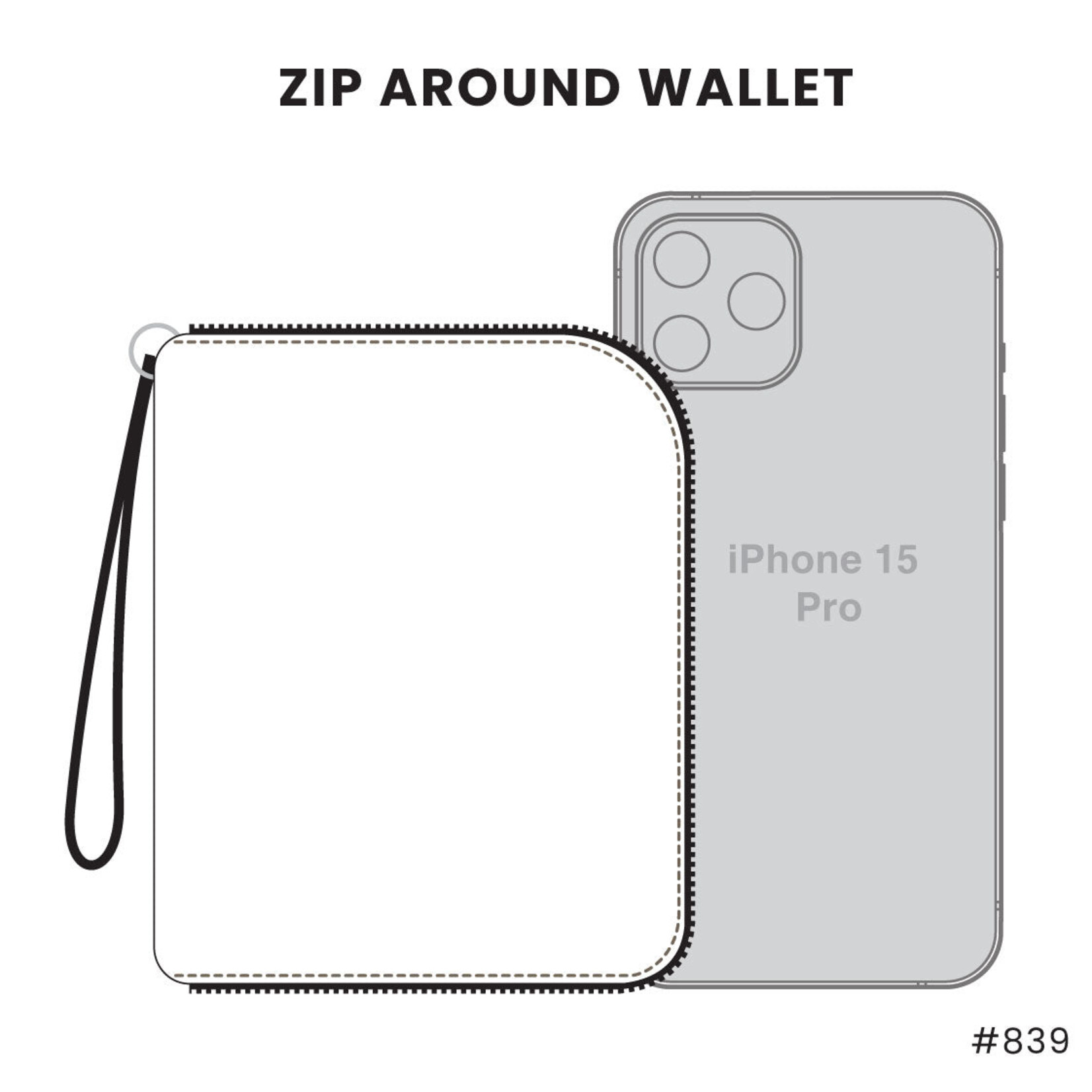 Chala Zip Around Wallet - Turtle A