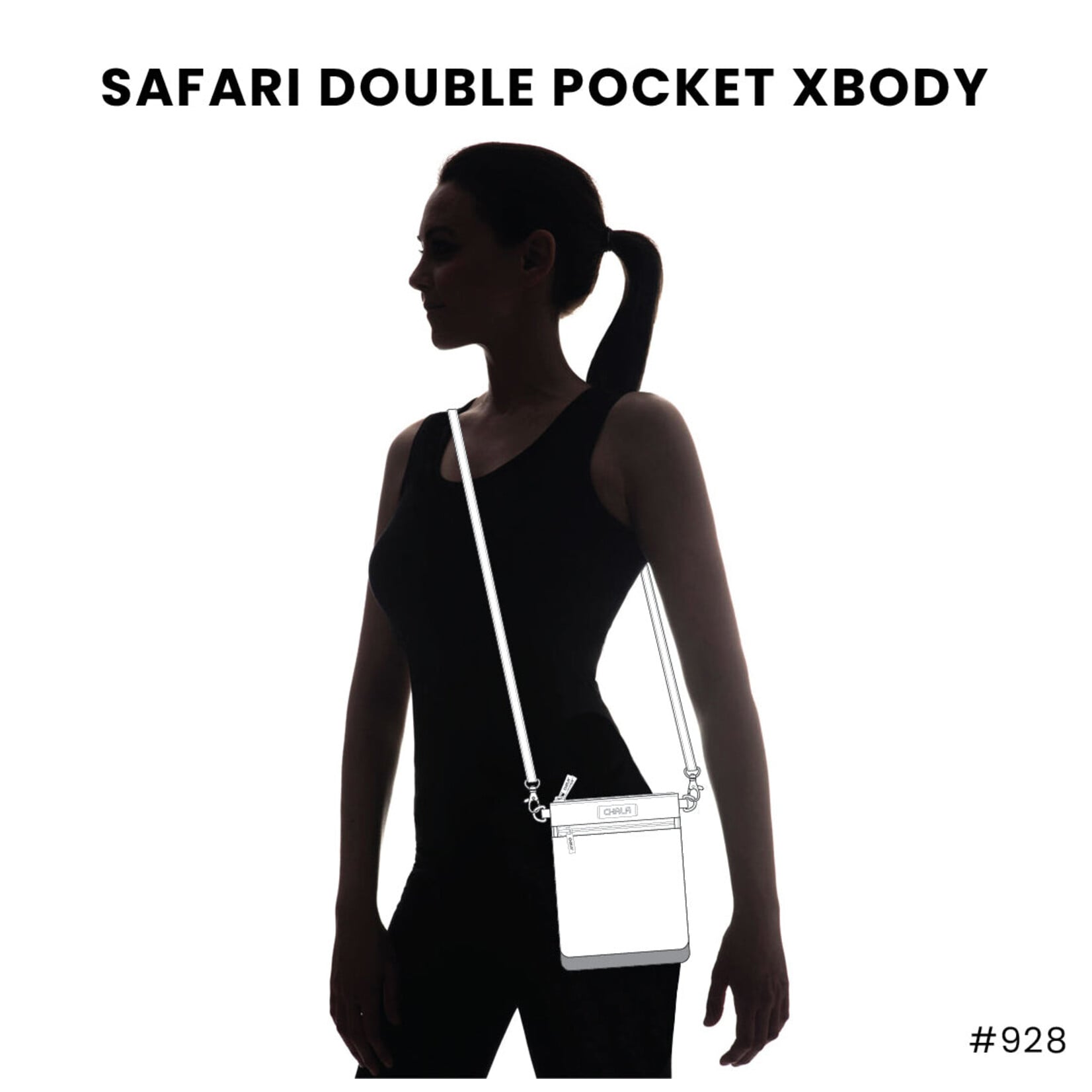 Chala Double Pocket Crossbody - Bear