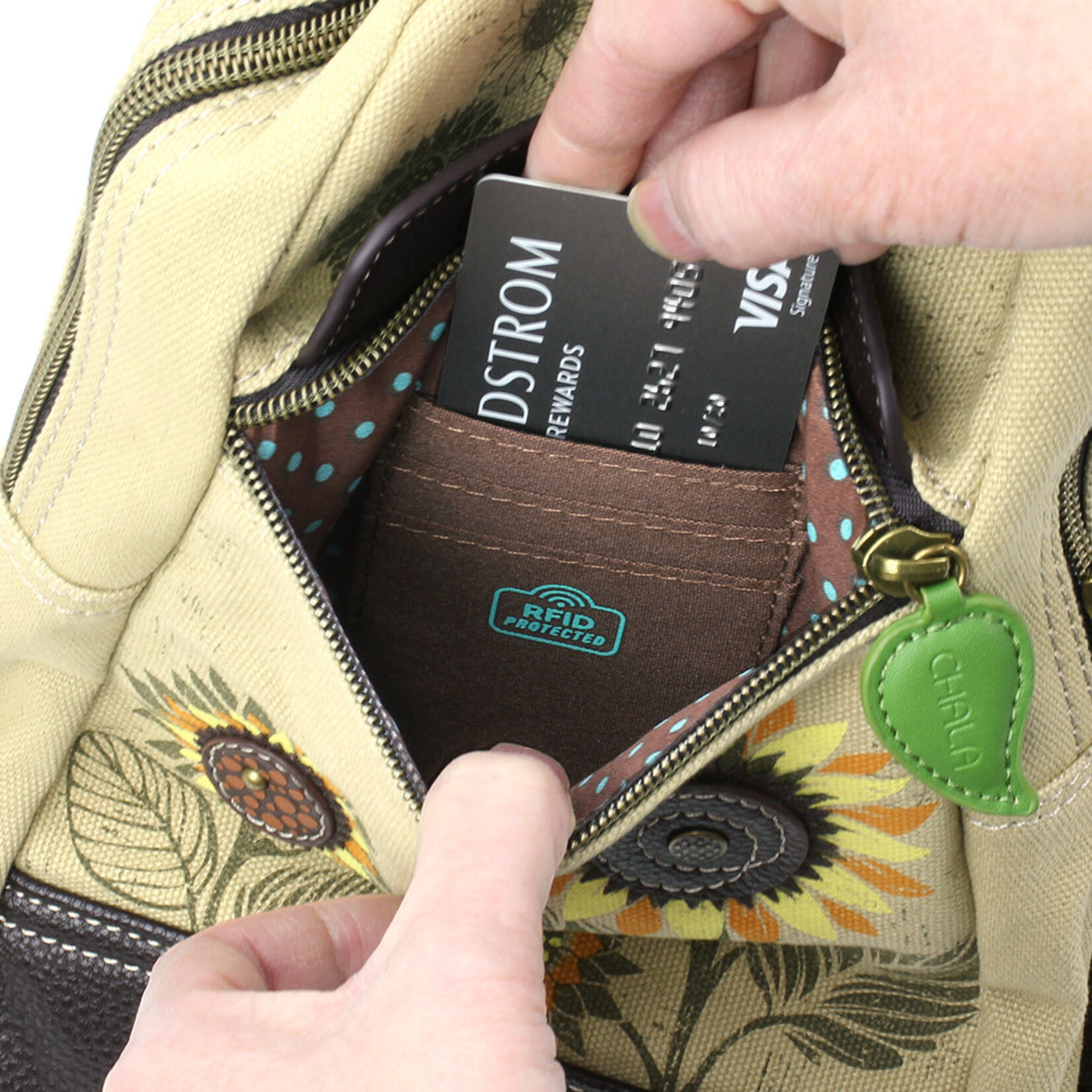 Chala Canvas Sling Bag - Sunflower