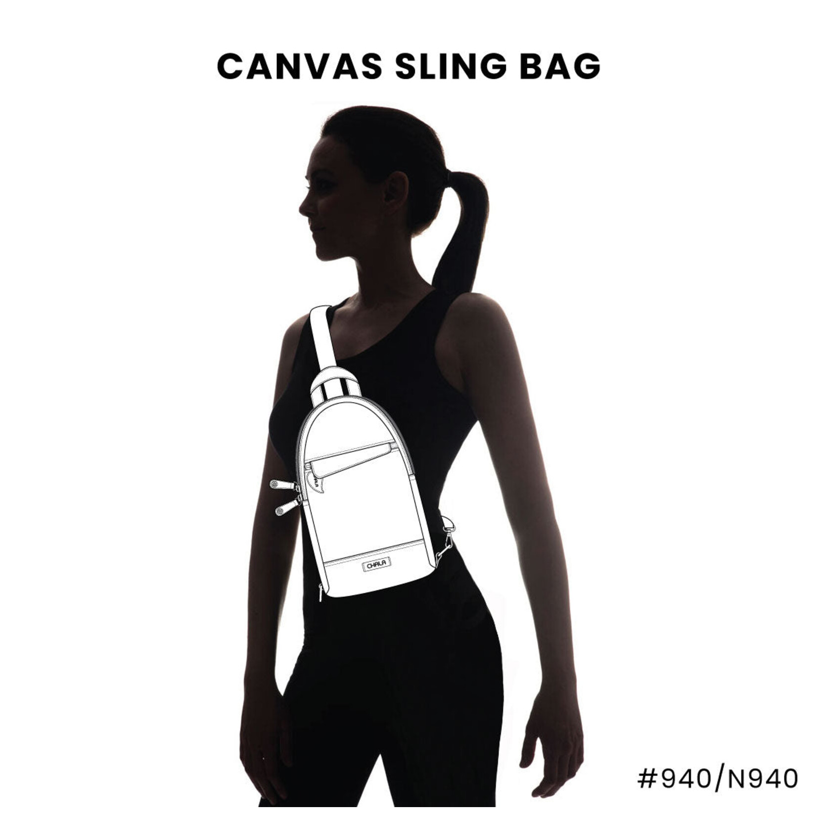 Chala Canvas Sling Bag - Sunflower