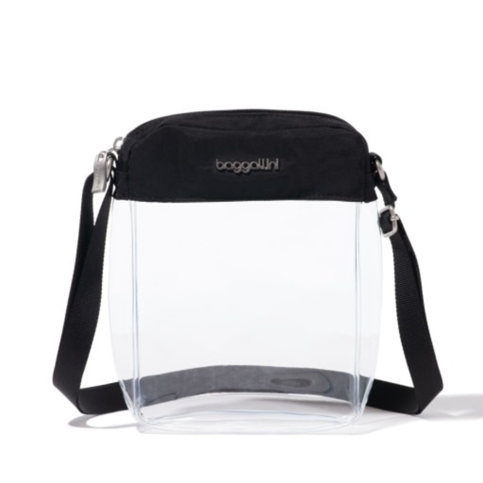 Baggallini Clear Stadium Explorer Crossbody - Black 2026